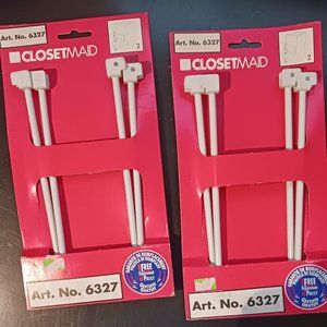 Two sets of vintage white Closetmaid bookends